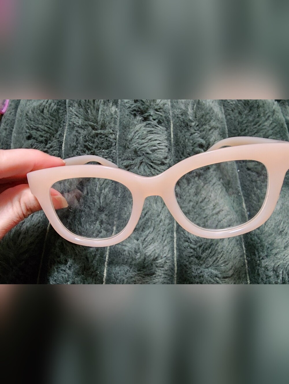 Jones New York Pale Pink Cat-Eye Women's Eyeglass Frames